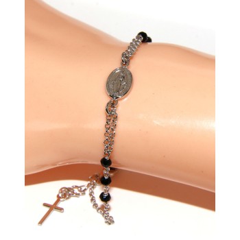 RMB|Rosary bracelet male female 925 image madonna 16 19 cm