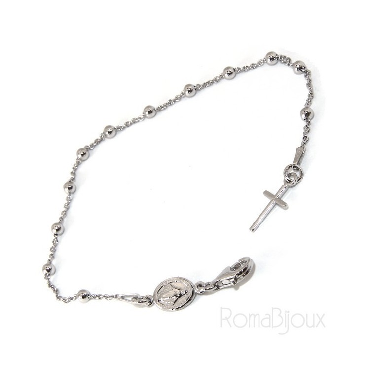 RMB|Rosary bracelet man or woman in 925 miraculous Madonna 18