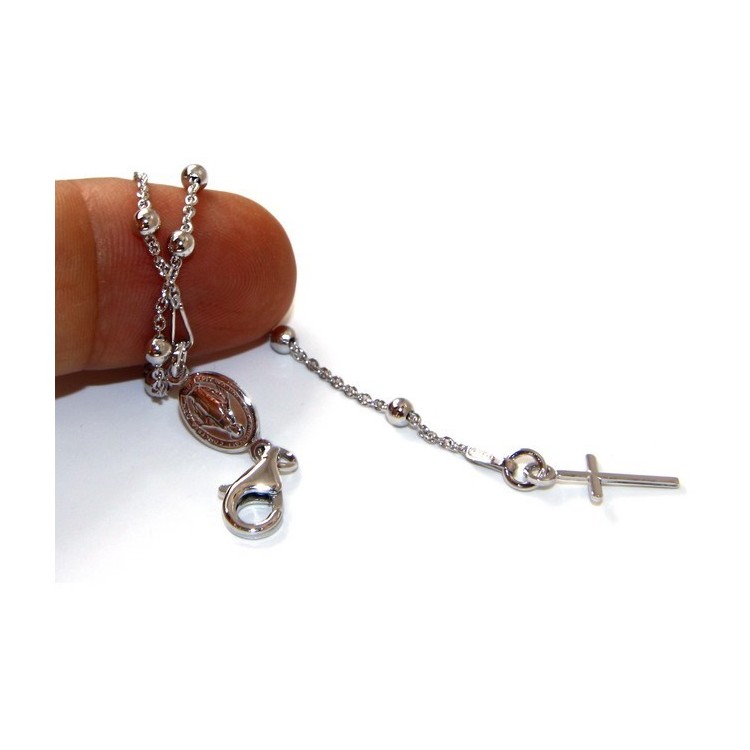 RMB|Rosary bracelet man or woman in 925 miraculous Madonna 18