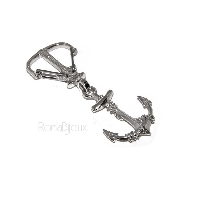 RMB|Keyrings man or woman KeyRing anchor double handmade, all solid 925 16.40 g