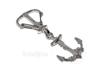 RMB|Keyrings man or woman KeyRing anchor double handmade, all solid 925 16.40 g