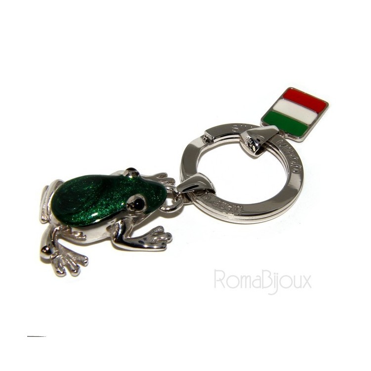 RMB|Keyrings man or woman KeyRing frog frog enamel fire handmade, all 925 17.80 g - amulet