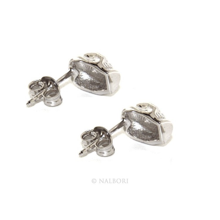 RMB|Stamped 925 silver : earrings casting small woman Man skulls