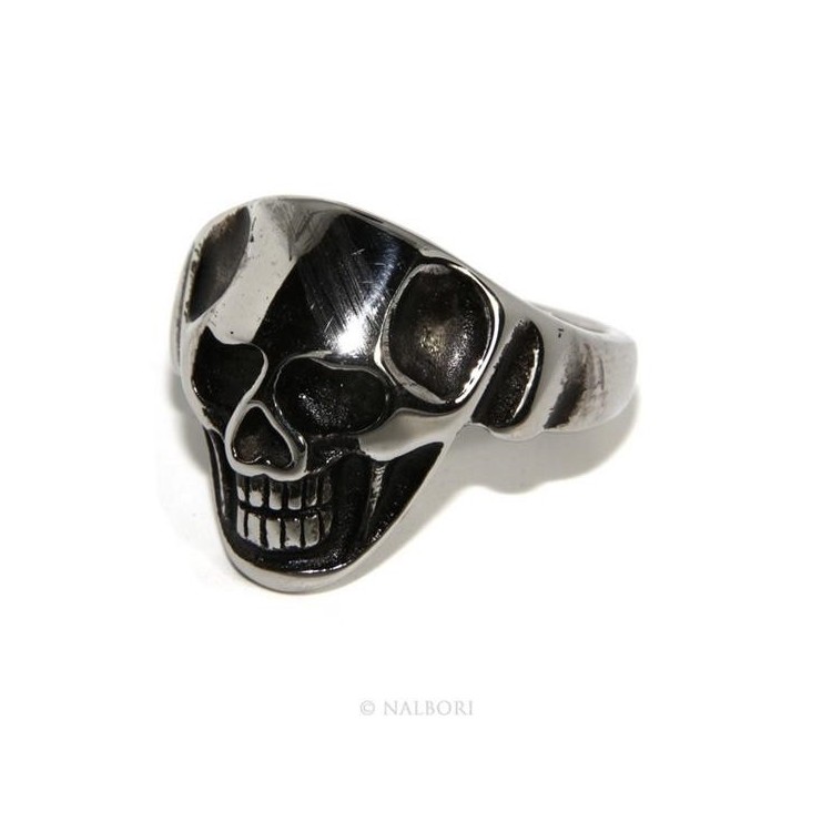RMB|Hypoallergenic stainless steel: ring man woman skull skull 3D burnished