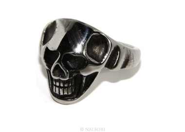 RMB|Hypoallergenic stainless steel: ring man woman skull skull 3D burnished
