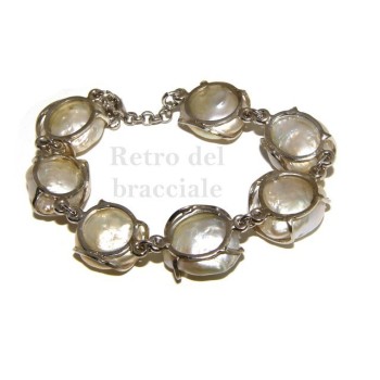 RMB|925: Women's Bracelet mega baroque natural pearls scaramazze