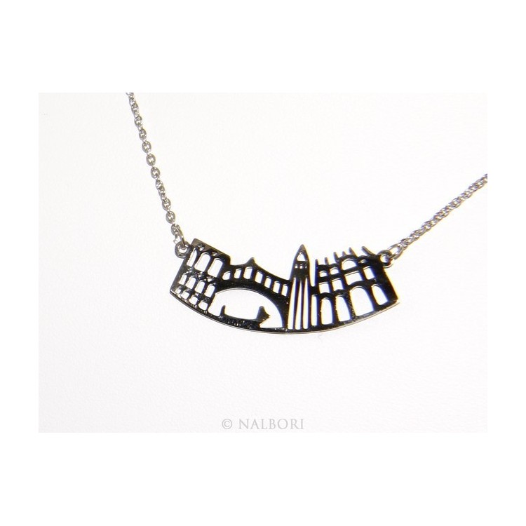 RMB|Steel: Exclusive necklace forzatina city skyline souvenirs of Italy Venice