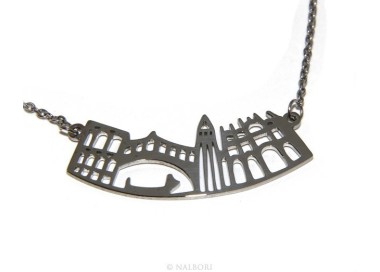 RMB|Steel: Exclusive necklace forzatina city skyline souvenirs of Italy Venice