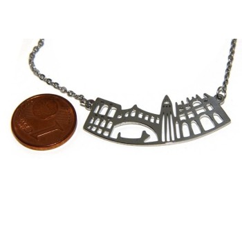 RMB|Steel: Exclusive necklace forzatina city skyline souvenirs of Italy Venice