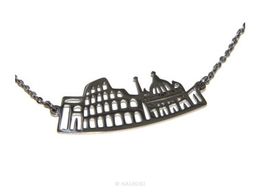 RMB|Steel: Exclusive necklace forzatina city skyline souvenirs of Italy Rome