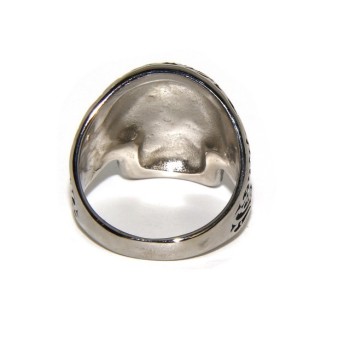 RMB|Hypoallergenic stainless steel: Mexican skull ring man woman skull 3D burnished