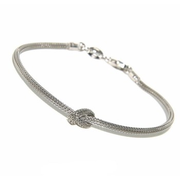 RMB|925: bracelet fox tail wire with simple knot for men and women from 15 to 20 cm