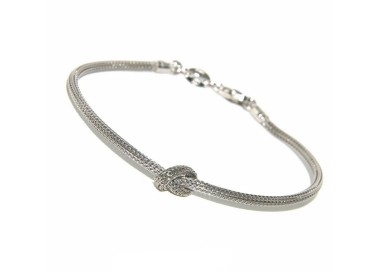 RMB|bracciale nodo amore amicizia argento 925 NALBORI uomo e donna da 15 a 20 cm