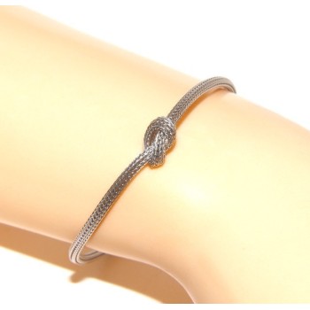RMB|925: bracelet fox tail wire with simple knot for men and women from 15 to 20 cm