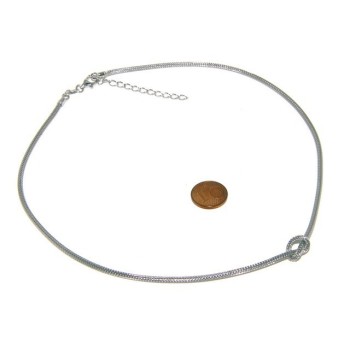 RMB|Argento 925 : Collana fox tail cavetto con nodo semplice per uomo e donna Nalbori