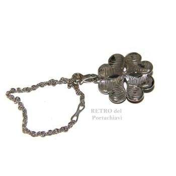 RMB|Key ring or pendant charm woman bag Key ring door keys and four-leaf clover 925 silver ladybug massive