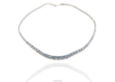 RMB|925: Necklace Collier women model Tennis degrade 'grade 7 mm 45 cm