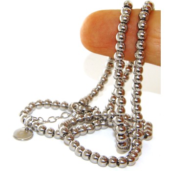 RMB|steel balls necklace 4mm long 45+5cm choker