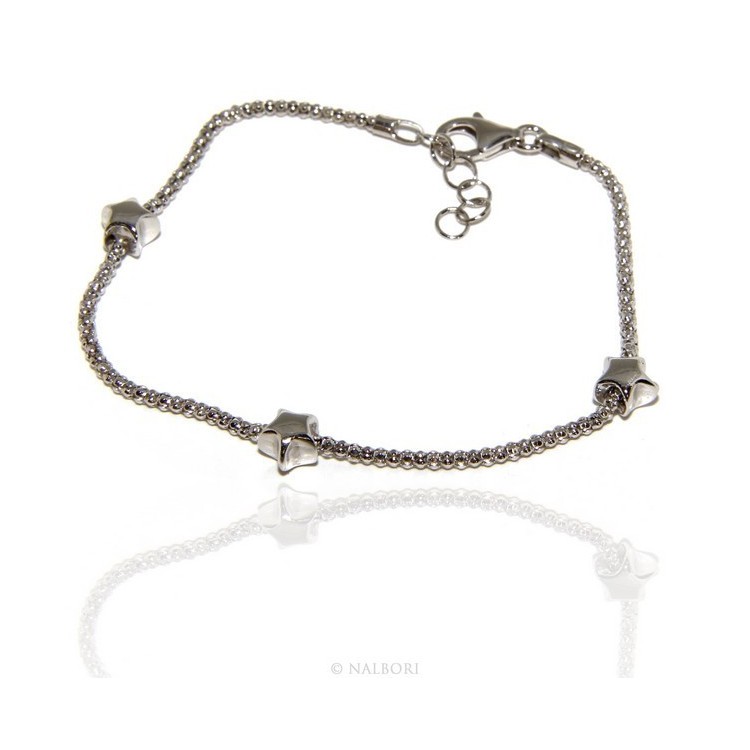 RMB|925: popcorn woman bracelet with star  17-19 cm