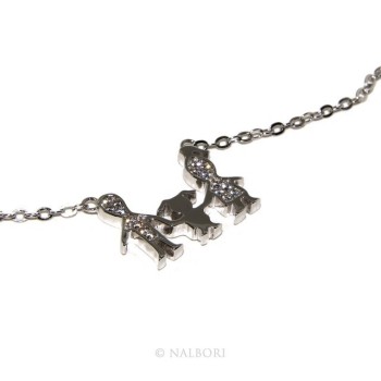 RMB|925: Family is central pendant necklace Collier woman with unique baby daughter