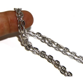 RMB|SILVER 925: Necklace vintage style cross bar 6 x 8 big man Woman long 70 or 85 cm