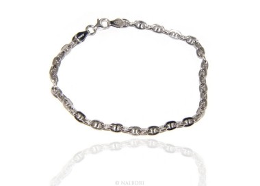 RMB|ARGENTO 925 : Bracciale stile vintage traversino 6 x 8 massiccio uomo donna varie misure