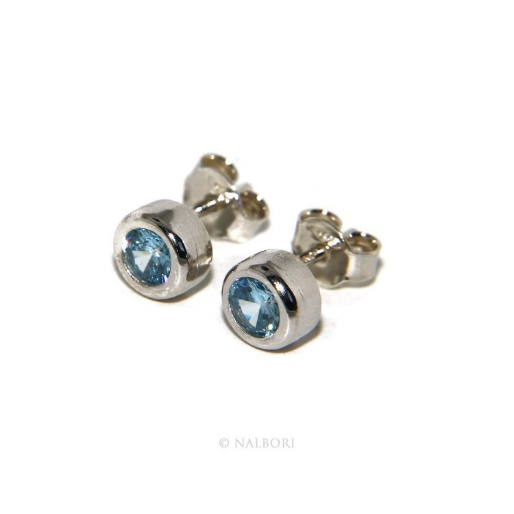 RMB|SILVER 925: Bracelet slave woman earrings natural zircons Ring brilliant blue aquamarine
