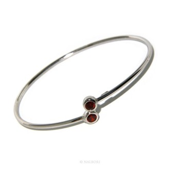 RMB|SILVER 925: Bracelet slave woman earrings natural zircons Ring  garnet red (ruby) brilliant