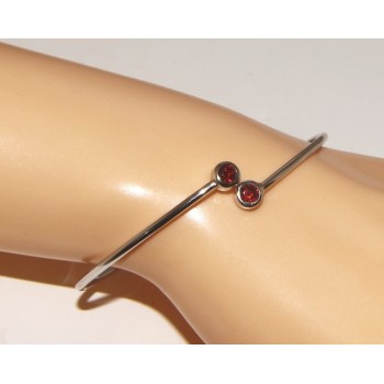 RMB|SILVER 925: Bracelet slave woman earrings natural zircons Ring  garnet red (ruby) brilliant