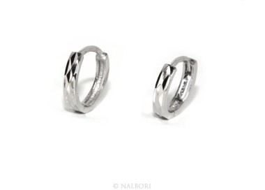 RMB|925: massive earrings snap male or female small diamond 12.5 mm (a pair))