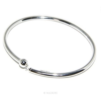 RMB|ARGENTO 925 : Bracciale donna per CHARME ciondoli chiusura brevettata ovale misura media
