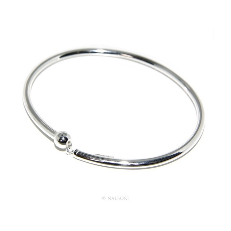 RMB|SILVER 925: woman bracelet for patented CHARMs BEADS closing pendants oval midsize