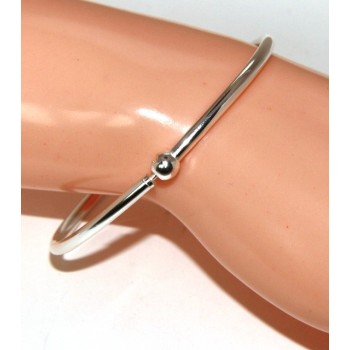 RMB|ARGENTO 925 : Bracciale donna per CHARME ciondoli chiusura brevettata ovale misura media