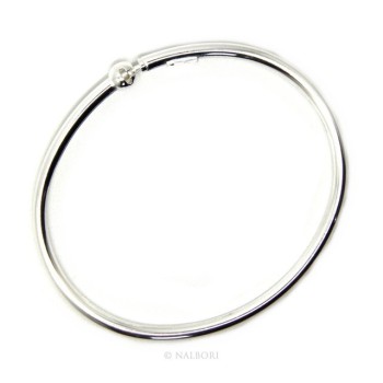 RMB|ARGENTO 925 : Bracciale donna per CHARME ciondoli chiusura brevettata ovale misura media