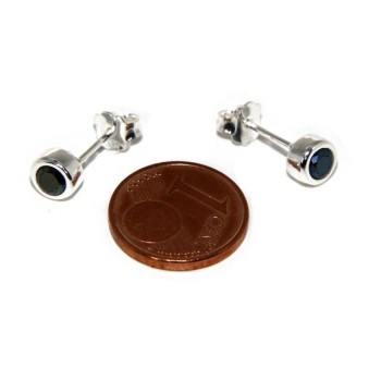 RMB|ARGENTO 925 : Bracciale donna schiava orecchini anello zirconi naturali nero neri brillante