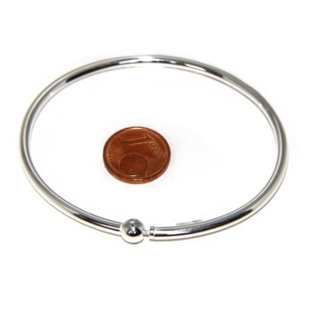 RMB|SILVER 925: woman bracelet for patented CHARMs BEADS closing pendants oval midsize