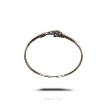 RMB|SILVER 925: Bracelet man or woman slave opened PUMA burnished - Symbols of Nalbori