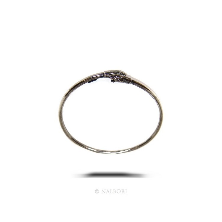 RMB|SILVER 925: Bracelet man or woman slave opened PUMA burnished - Symbols of Nalbori