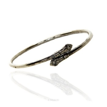 RMB|SILVER 925: Bracelet man or woman slave opened SNAKE burnished - Symbols of Nalbori