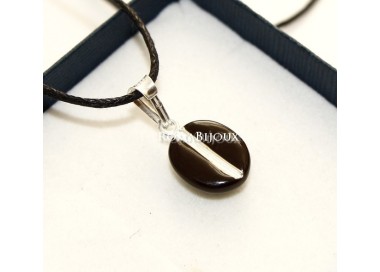 RMB|Ciondolo Argento 925 : chicco di caffè !!