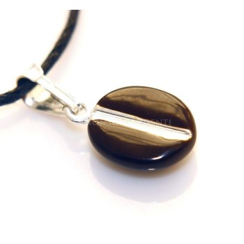 RMB|Ciondolo Argento 925 : chicco di caffè !!