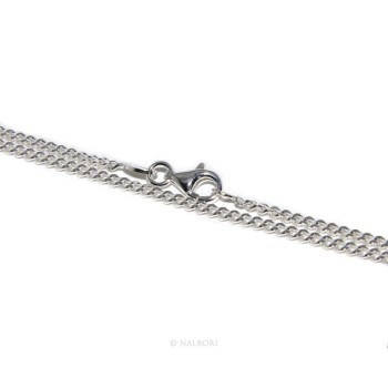 RMB|SILVER 925: Necklace Necklace 50 or 60cm Man Woman Diameter Diamond 2mm Light Bleached