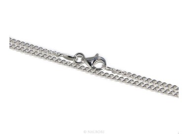 RMB|catena argento 925 grumetta da 2mm diamantata chiara 50 o 60 cm uomo donna