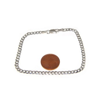 RMB|SILVER 925: Men's Necklace Necklace or Bracelet Women's Diamond Blush Diamond Dial 3mm Light Bleached