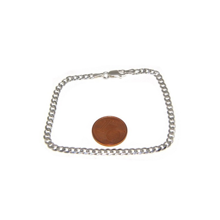 RMB|SILVER 925: Men's Necklace Necklace or Bracelet Women's Diamond Blush Diamond Dial 3mm Light Bleached