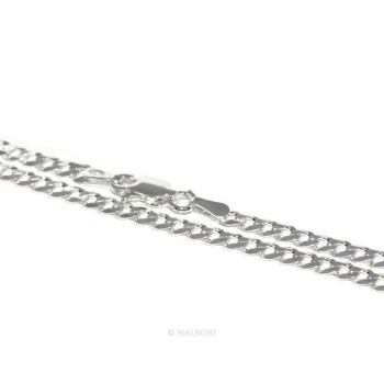 RMB|SILVER 925: Men's Necklace Necklace or Bracelet Women's Diamond Blush Diamond Dial 3mm Light Bleached