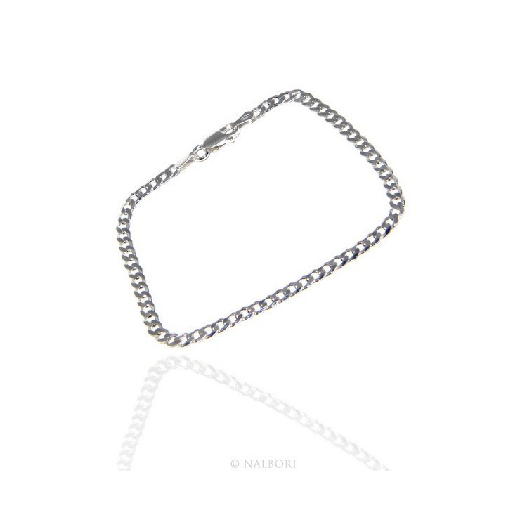 RMB|SILVER 925: Men's Necklace Necklace or Bracelet Women's Diamond Blush Diamond Dial 3mm Light Bleached