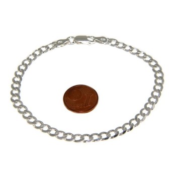 RMB|SILVER 925: Necklace or Man's Bracelet Women's Bracelet Diameter 4.5mm Light Bleached