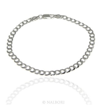 RMB|SILVER 925: Necklace or Man's Bracelet Women's Bracelet Diameter 4.5mm Light Bleached