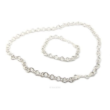 RMB|SILVER 925: Round neck necklace or bracelet woman round neck rounded whitened light